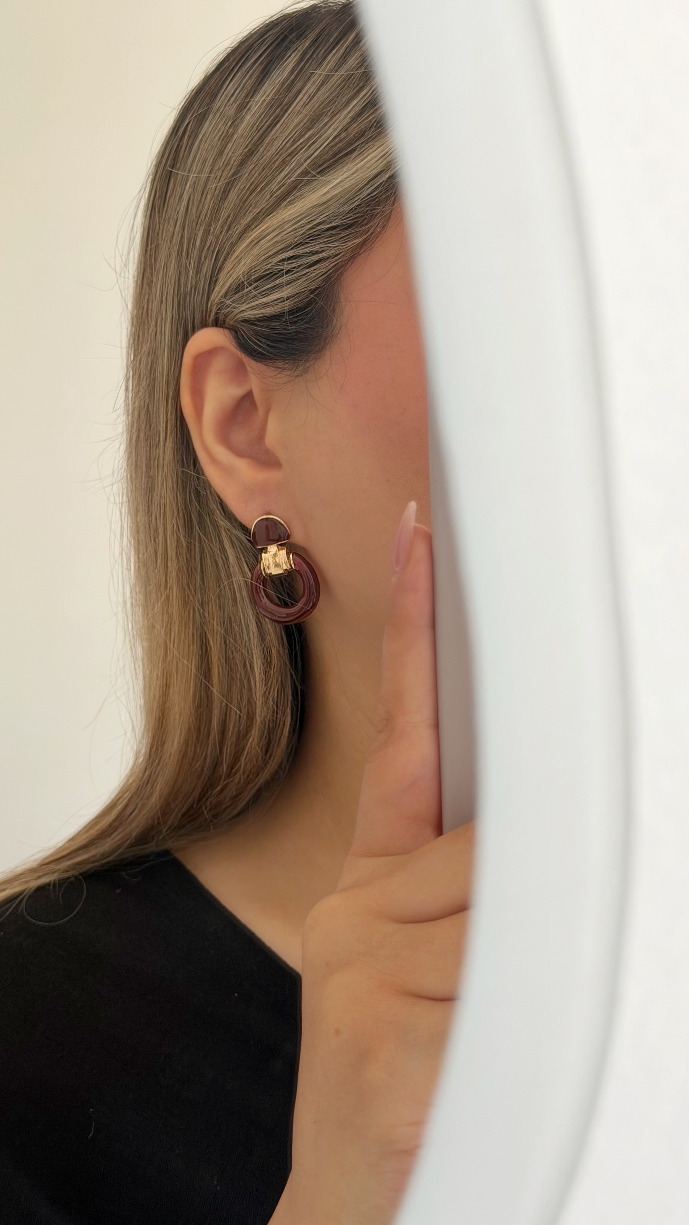 گوشواره مینیمال چری